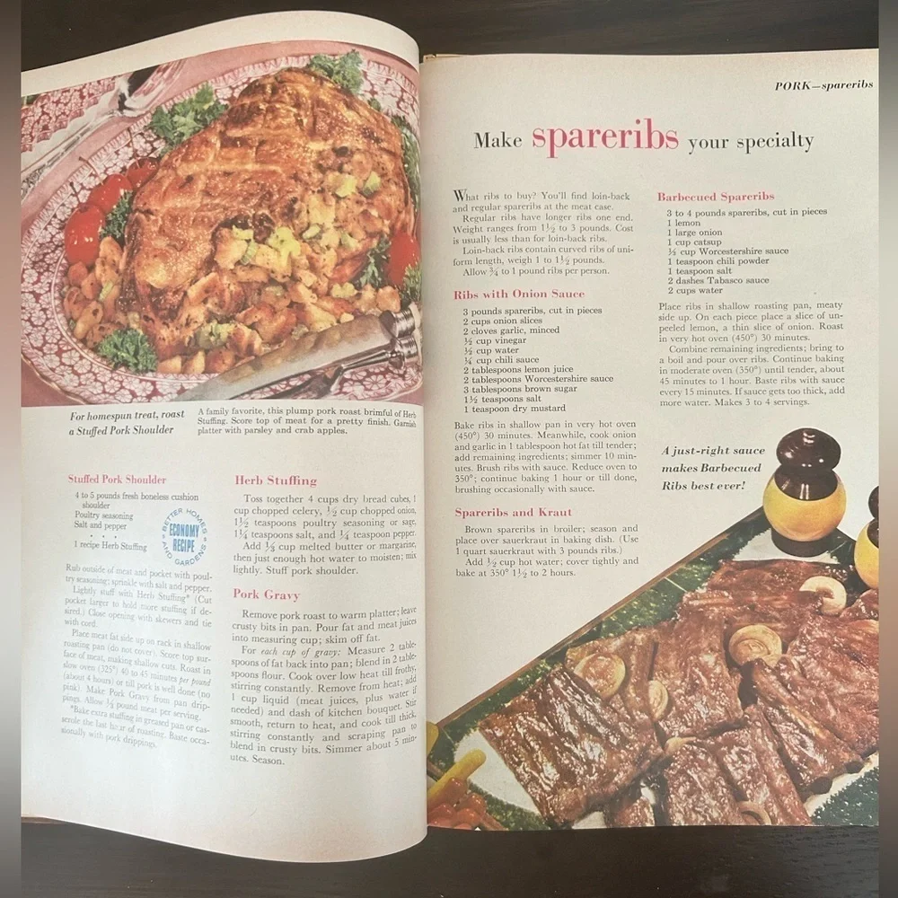 Vintage 1960 Better Homes and Gardens Meat Cook Book